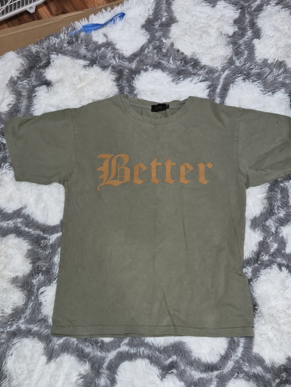Better Be Olive Green Graphic Tee with Mustard Logo